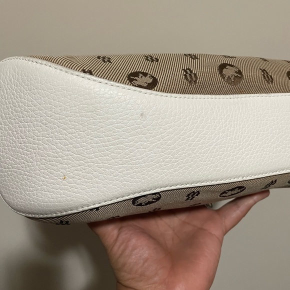 Elegant Brown and White Women's Shoulder Bag - Picture 6 of 6